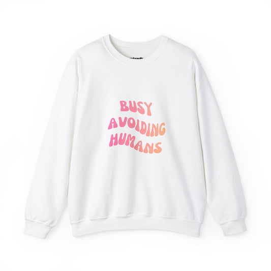 Busy Avoiding Humans Crewneck