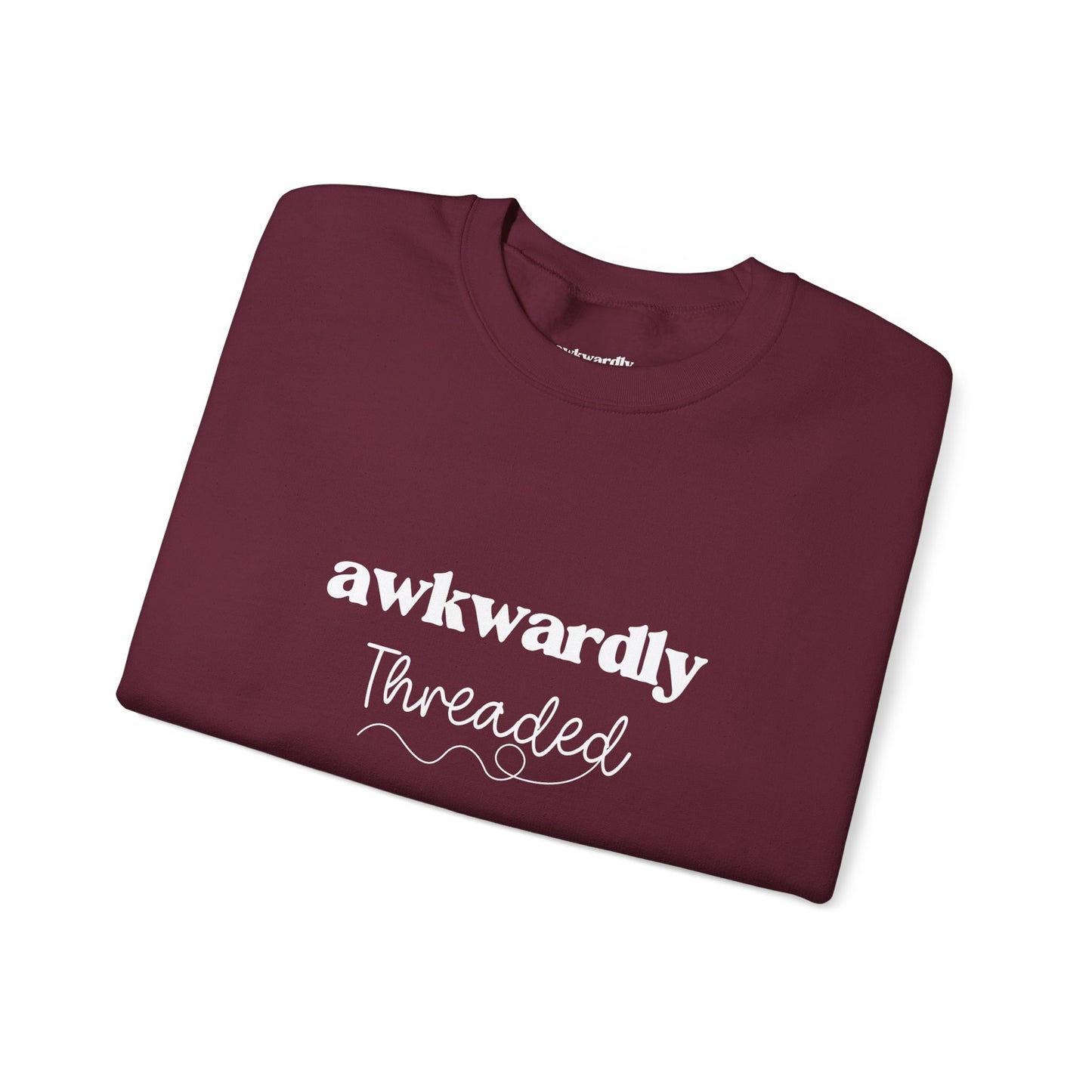 Awkwardly Threaded Logo Crewneck