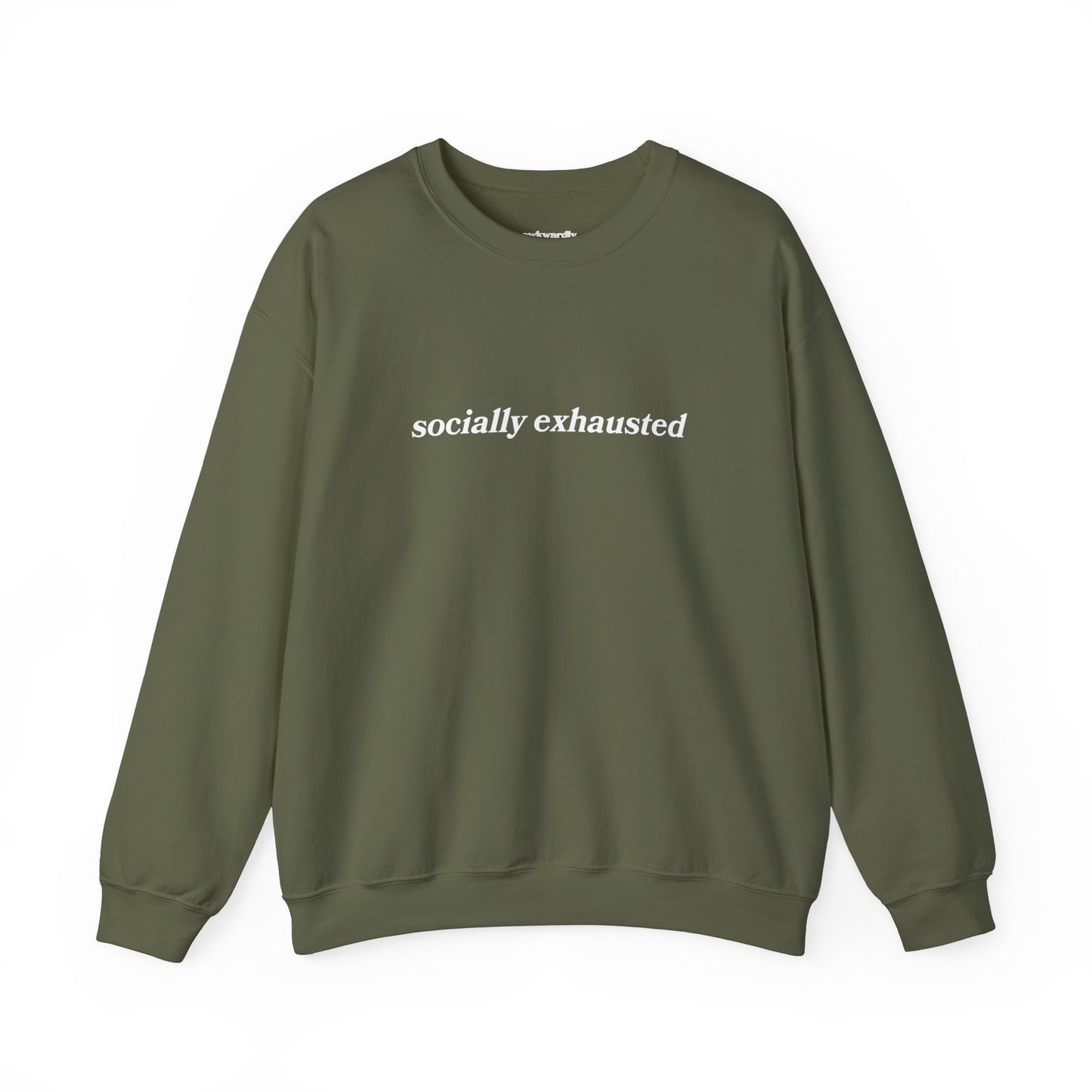 Socially Exhausted Crewneck