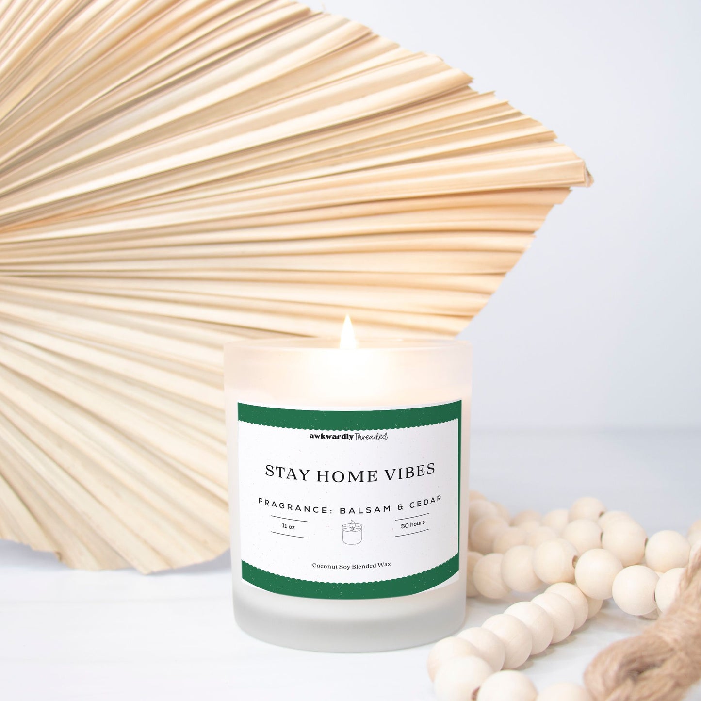 Stay Home Vibes Balsam & Cedar Candle