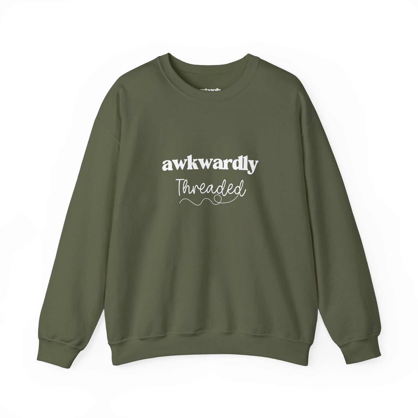 Awkwardly Threaded Logo Crewneck