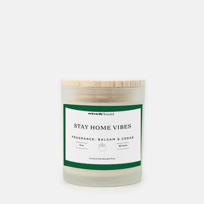 Stay Home Vibes Balsam & Cedar Candle