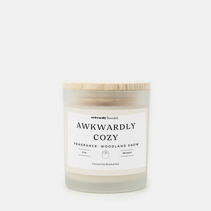 Awkwardly Cozy Woodland Snow Candle