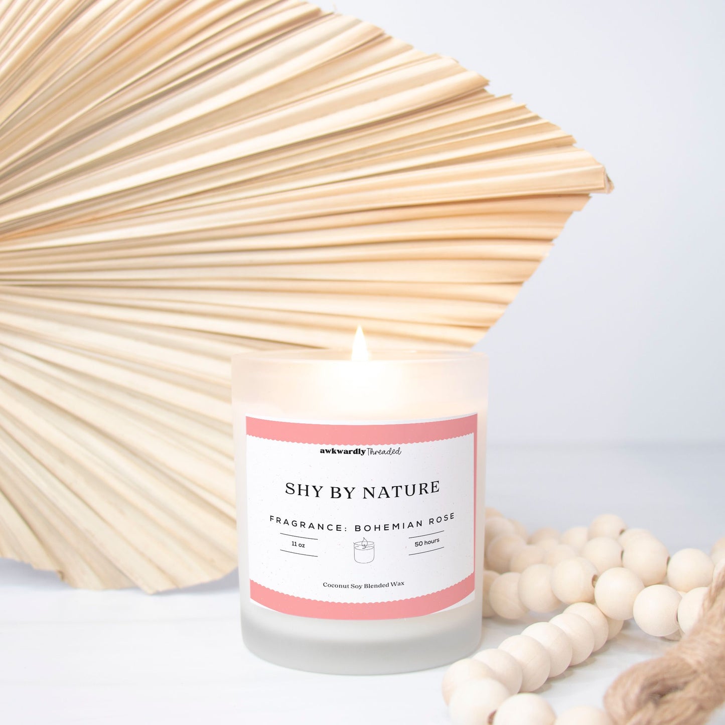 Shy By Nature Bohemian Rose Candle