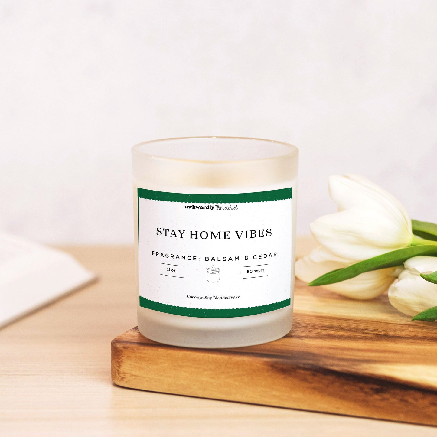 Stay Home Vibes Balsam & Cedar Candle